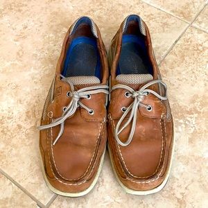 Sperry topsider brown leather loafer, size 10